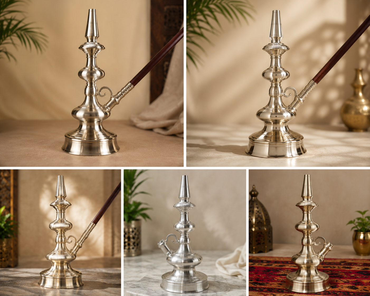 Somada handcrafted brass hookah lineup